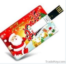 Fast Delivery Free Shipping Christmas Greeting USB Flash Drives (D-013