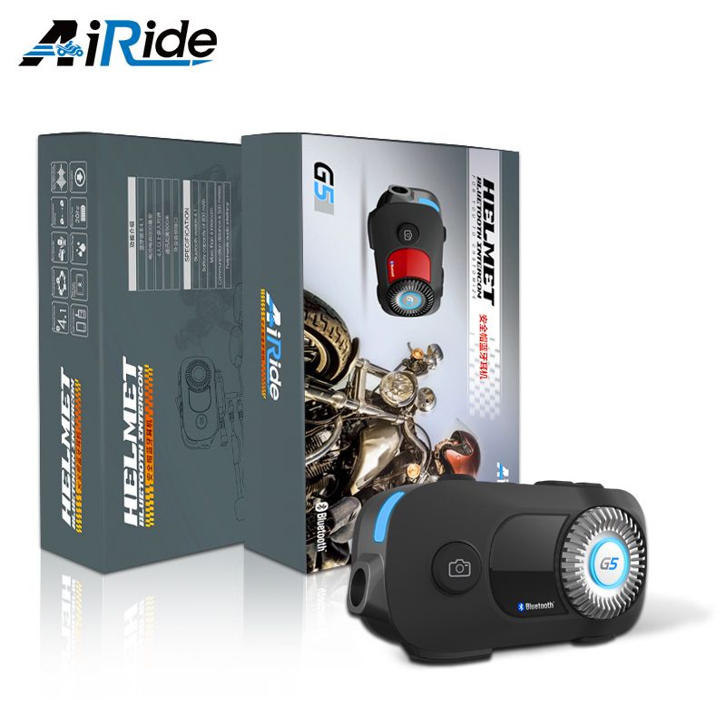 Motorbike Helmet Bluetooth Intercom Headset 500 Meters Speaker At Same Time