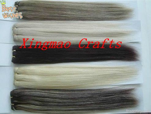 High quality 100% Chinese human remy hair extension weft