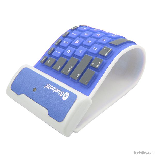 Silicone Wireless Bluetooth 2.0 Keyboard for ipad mini/ipad 2