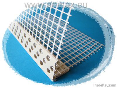PVC corner bead with mesh angle beading