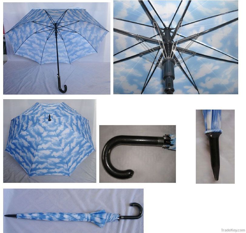 golf umbrella with full fiberglass ribs