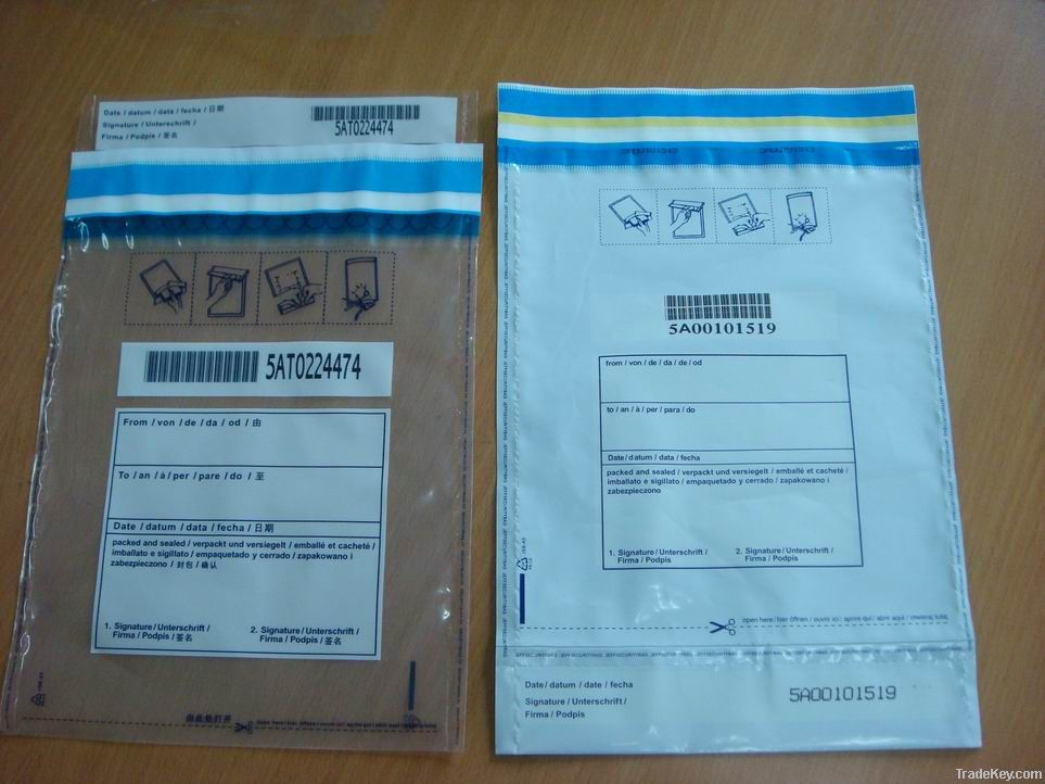 Tamper Evident Security bag / Deposit Bag/Express envelope