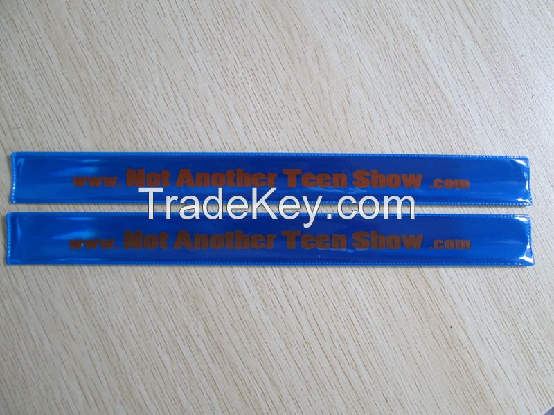 neon promotional reflective snap band