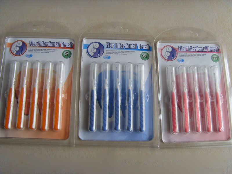 Flex interdental brushes with ce & iso marked