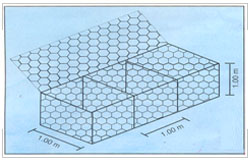 Gabion Box , Hexagonal Wire Netting Gabion