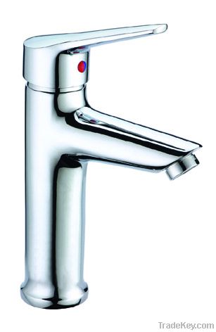 Brass basin faucet