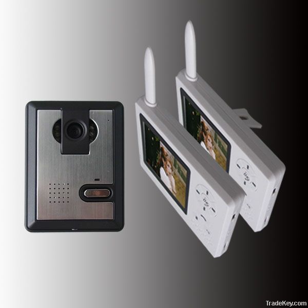 loud voice 3.5 inch Wireless video door phone intercom