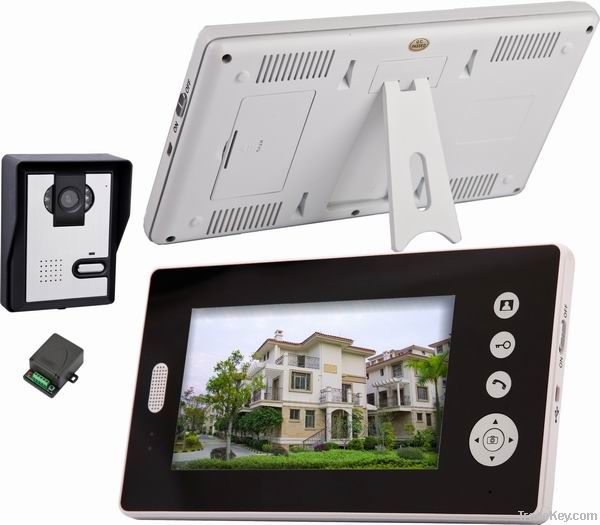7 inch color display wireless video door bell phone entry system