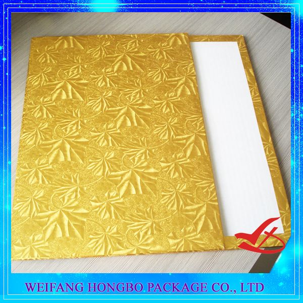 Golden Foil Cake boards,Rectangular Cake Base