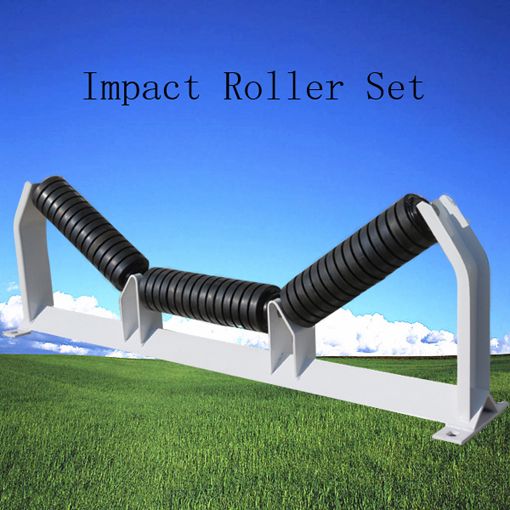 Rubber belt conveyor rollers