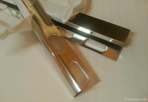 Stainless steel tile trim