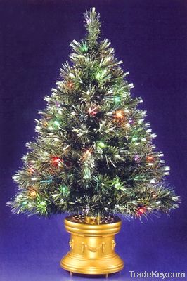 Fiber Optic Pre-Lit Christmas Trees