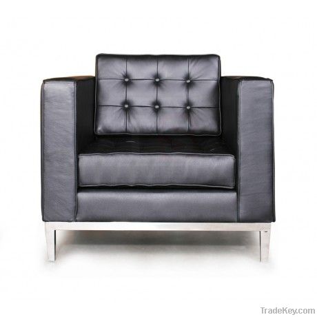 Knoll sofa, one seat.  Genuine leather sofa