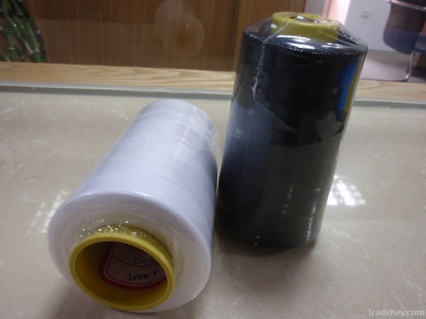 Polyester sewing threads