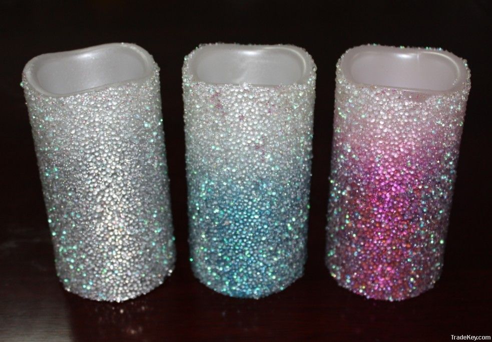 Led Beaded Candle