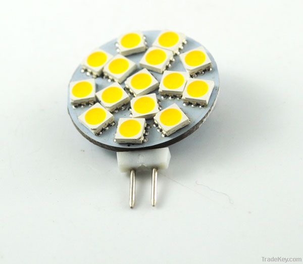 G4 bi pin led landscap lamp 15 LEDS SMD5050 8-30v