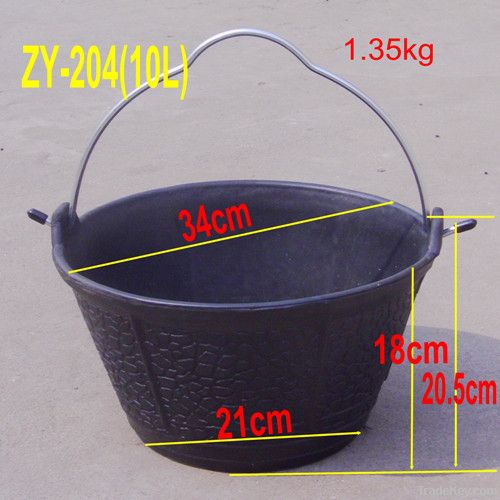 Heavy Duty rubber Industrial Bucket 10litre
