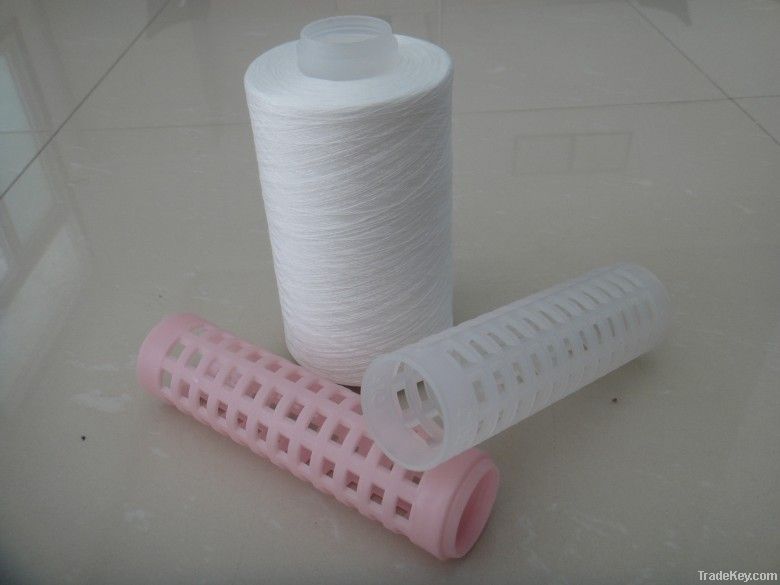 Spun polyester yarn