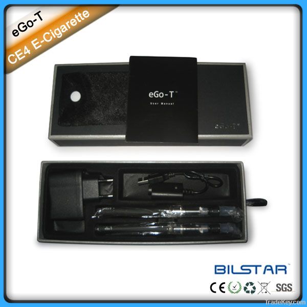 Bilstar patented design e cigarette eGo-T CE4 kit with classic clearom