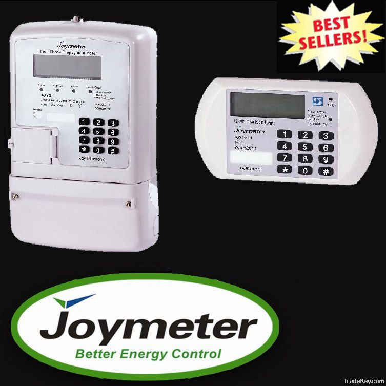 JOY312 Three Phase Prepaid/prepay/prepayment Keypad Energy meter