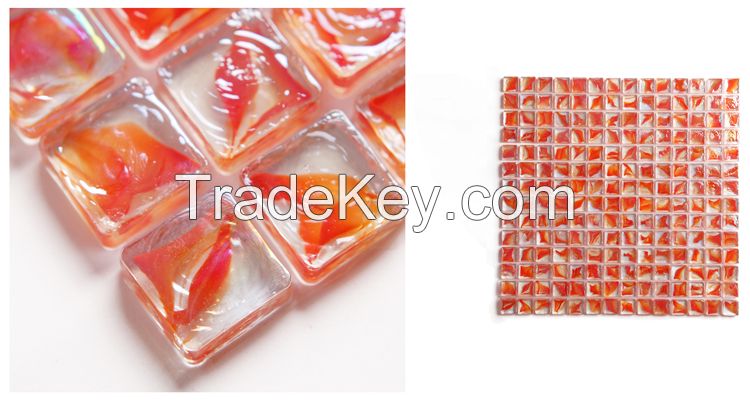 Mix Glass mosaic -  Orange