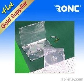 14mm Transparent Rectangle DVD Case Single