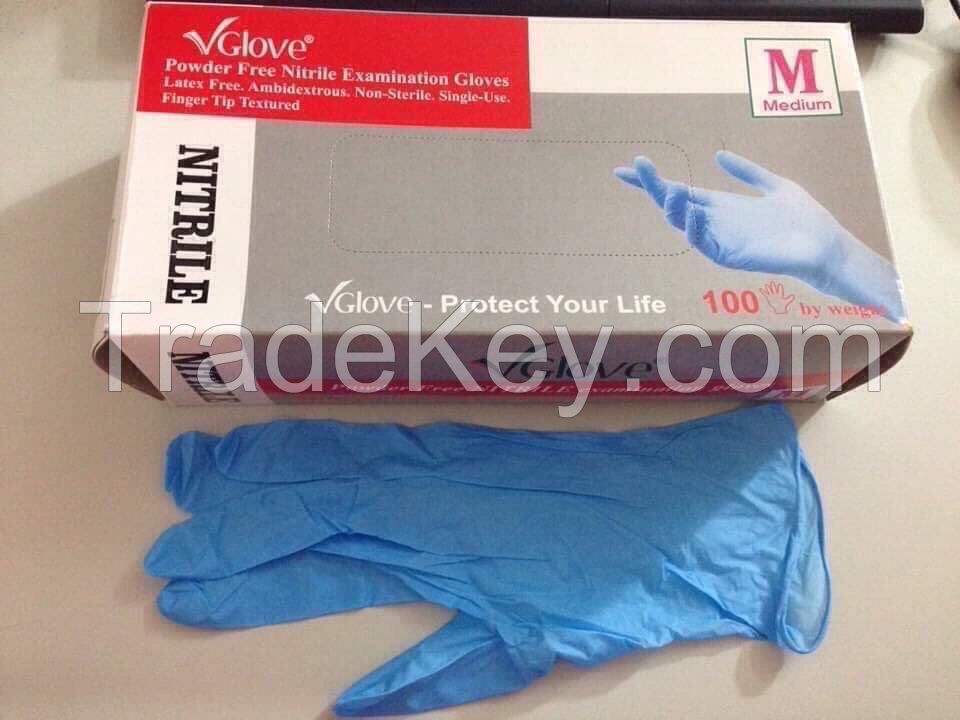 Glove Nitrile powder free from Vietnam