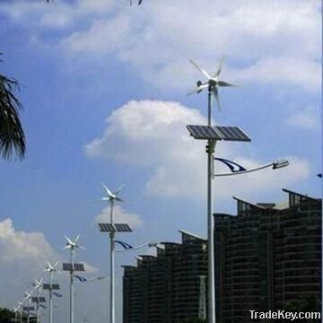 Solar/wind hybrid streetlights