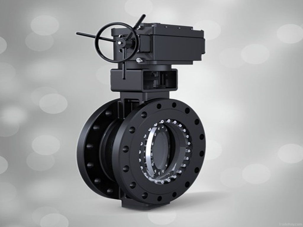 Double flanged type butterfly valves