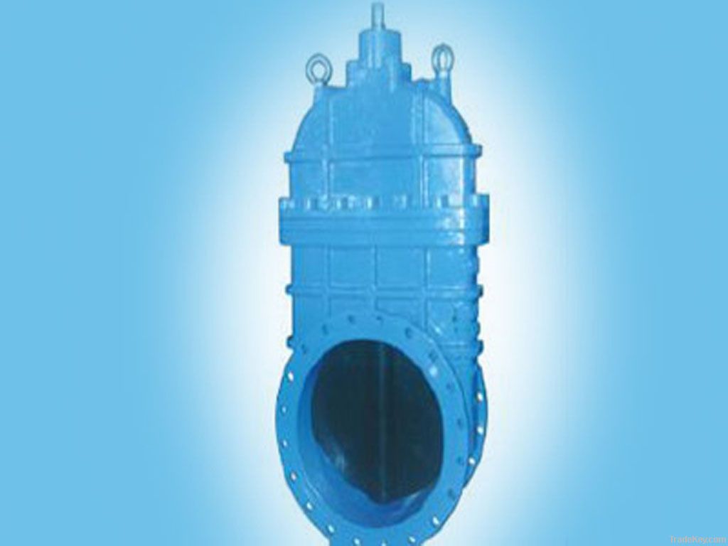 Soft seal gate valve of large diameter