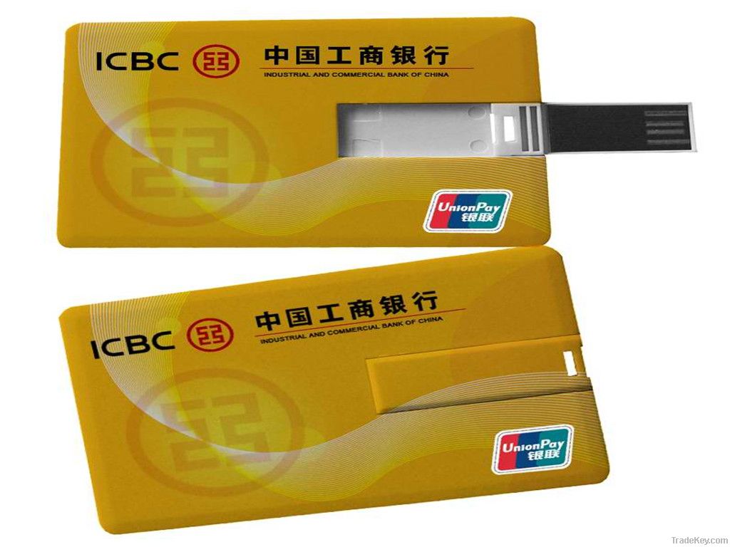 Talect-UC07-Hot selling Customized logo and color credit card usb flas