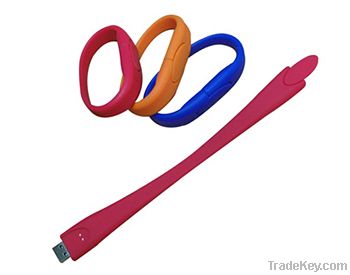 Talect-UB02-Bracelet customized color and logo PVC usb flash drive