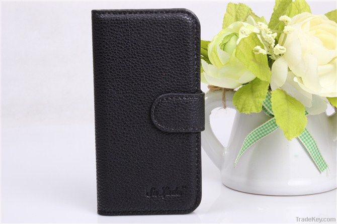 High Quality Fashionable Wallet Design Leather Case Cover for iphone 5