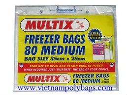 Freezer blockhead plastic bag