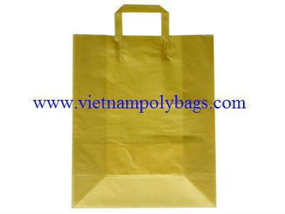 high quality Tri fold handle bag with square bottom