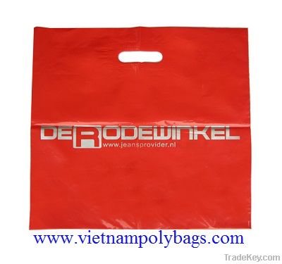 Hot sale Patch handle Plastic poly bag