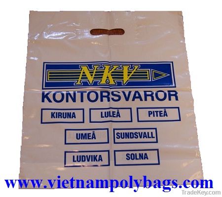 Top seller Recyclable  patch handle plastic poly bag