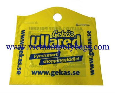 Website printing wave top plastic bag