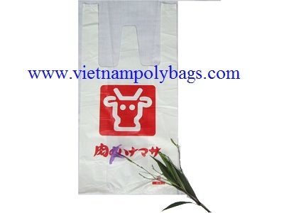 Vietnam shopping HDPE T-shirt plastic bag