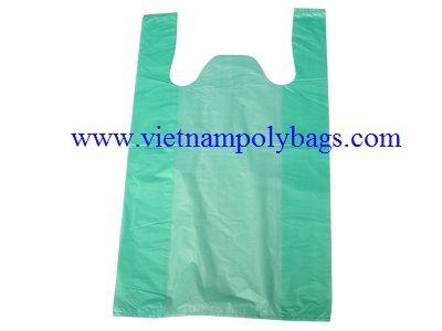 Fashionable HDPE T-shirt plastic packaging bag