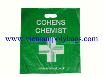 Promotional die-cut handle plastic bag