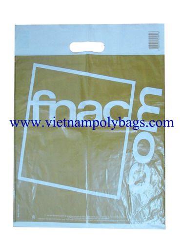 Promotional die-cut handle plastic bag