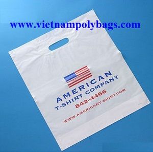 carrier bag with patch handle