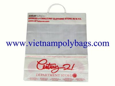 Rigid Handle Plastic Bags for shopping