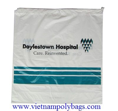 White promotional rope handle bags