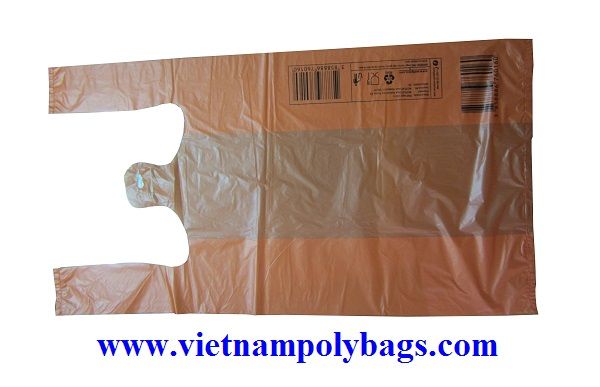 TS-248 HDPE recycle plastic vest carrier bag