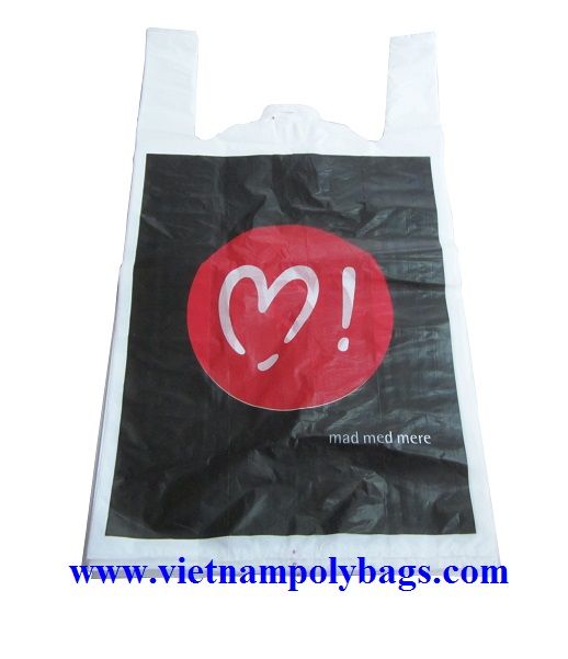 TS-248 HDPE recycle plastic vest carrier bag