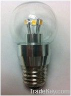 3W pear shape led bulb 180LM Dimmable