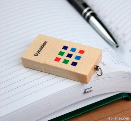 Mini wooden usb flash memory